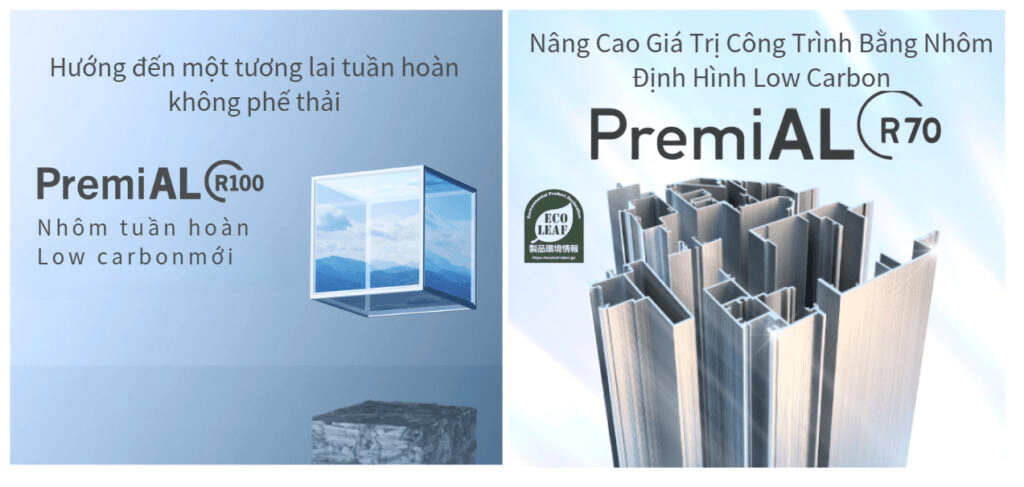 Sản phẩm nhôm tái chế của LIXIL